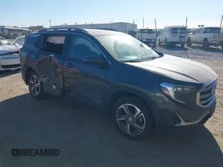 2020 GMC Terrain SLT with VIN 3GKALVEV6LL203001, listed as a IAAI auction lot 41434657 with 129,530 mi miles. Bid and sale history available at carsss.com. Image 1.