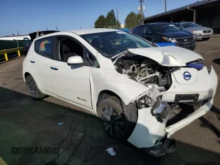 2017 Nissan LEAF SV with VIN 1N4BZ0CP9HC303348, listed as a Copart auction lot 52604055 with 45,480 mi miles and Clean Title. Bid and sale history available at carsss.com. Image 4.