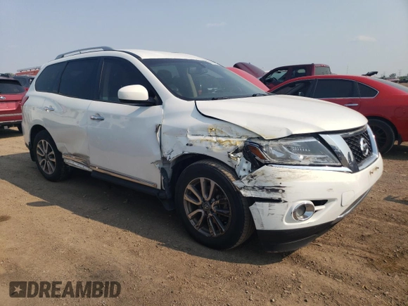 2014 Nissan Pathfinder S with VIN 5N1AR2MM2EC659072, listed as a Copart auction lot 60507775 with 189,292 mi miles and Salvage title. Bid and sale history available at DreamBid. Image 4.
