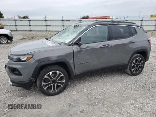 2023 Jeep Compass Limited with VIN 3C4NJDCN5PT523870, listed as a Copart auction lot 58393075 with 41,350 mi miles and Salvage title. Bid and sale history available at DreamBid. Image 1.
