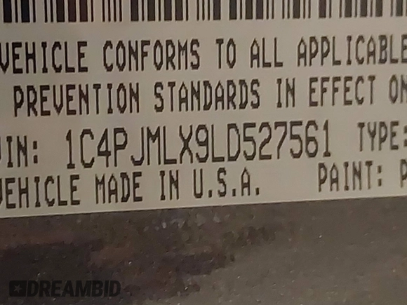2020 Jeep Cherokee Altitude с VIN 1C4PJMLX9LD527561, выставлен на аукционе IAAI как лот 41417752 с пробегом 93 992 миль миль и . История ставок и продаж доступна на DreamBid. Изображение 9.
