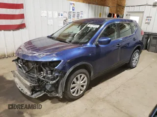 2017 Nissan Rogue S with VIN KNMAT2MV8HP587466, listed as a Copart auction lot 60726955 with 160,529 mi miles and Clean title. Bid and sale history available at DreamBid. Image 1.