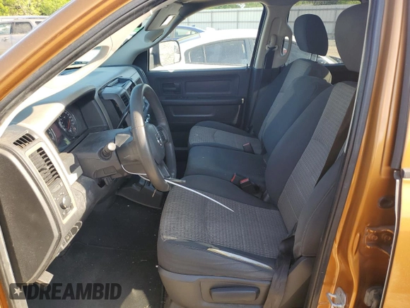 2012 Ram 1500 ST with VIN 1C6RD6FP0CS258814, listed as a Copart auction lot 52071985 with 162,012 mi miles and Salvage title. Bid and sale history available at DreamBid. Image 7.