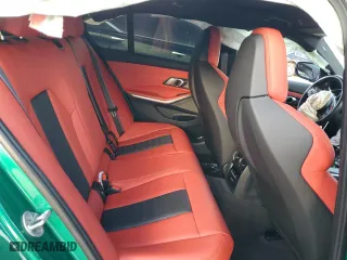 2022 BMW M3 Competition xDrive with VIN WBS43AY01NFN12110, listed as a Copart auction lot 77625594 with 0 mi miles and Salvage Title. Bid and sale history available at carsss.com. Image 10.