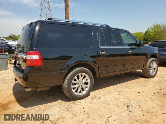 2017 Ford Expedition EL Limited with VIN 1FMJK2AT0HEA07334, listed as a Copart auction lot 52321055 with 226,820 mi miles and Salvage Title. Bid and sale history available at carsss.com. Image 3.