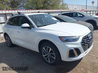2024 Audi Q5 S line Premium Plus with VIN WA1EAAFY1R2071161, listed as a IAAI auction lot 41857027 with 22,964 mi miles. Bid and sale history available at carsss.com. Image 1.