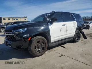 2022 Chevrolet Tahoe Commercial z VIN 1GNSCLEDXNR218616, wystawiony jako Copart lot #88235925 z przebiegiem 45 451 mil mil oraz Szkoda całkowita • Salvage title. Historia ofert i sprzedaży dostępna na DreamBid. Obrazek 1.