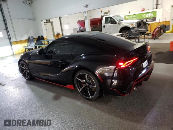 2020 Toyota Supra 3.0 z VIN WZ1DB4C04LW023122, wystawiony jako Copart lot #50207575 z przebiegiem 9 363 mil mil oraz Czysty tytuł • Clean title. Historia ofert i sprzedaży dostępna na DreamBid. Obrazek 2.