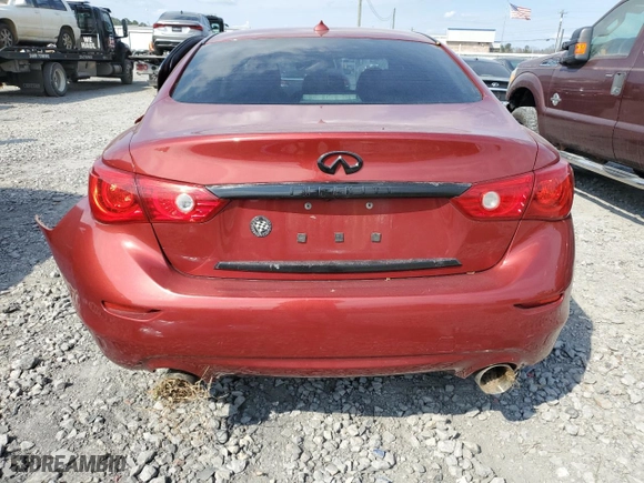 2015 Infiniti Q50 with VIN JN1BV7AP0FM358492, listed as a Copart auction lot 47138425 with 0 mi miles and Salvage Title. Bid and sale history available at carsss.com. Image 6.