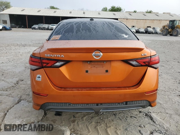 2020 Nissan Sentra SR with VIN 3N1AB8DV7LY217142, listed as a Copart auction lot 50241005 with 105,559 mi miles and Salvage Title. Bid and sale history available at DreamBid. Image 6.