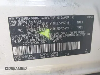 2021 Toyota RAV4 XLE Premium with VIN 2T3C1RFV0MW107651, listed as a IAAI auction lot 42558254 with 68,286 mi miles and . Bid and sale history available at DreamBid. Image 9.