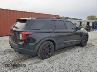 2020 Ford Explorer ST with VIN 1FM5K8GC2LGC73205, listed as a Copart auction lot 51080725 with 128,257 mi miles and Salvage Title. Bid and sale history available at DreamBid. Image 3.