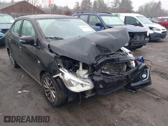 2019 Mitsubishi Mirage G4 SE with VIN ML32F4FJ3KHF04552, listed as a IAAI auction lot 41843111 with 192,463 mi miles. Bid and sale history available at carsss.com. Image 6.