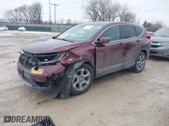 2018 Honda CR-V EX-L z VIN 2HKRW2H87JH698848, wystawiony jako IAAI lot #41624159 z przebiegiem 62 198 mil mil oraz . Historia ofert i sprzedaży dostępna na DreamBid. Obrazek 2.