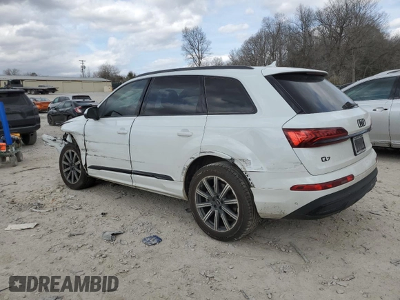 2022 Audi Q7 Premium Plus with VIN WA1LJBF73ND016522, listed as a Copart auction lot 47744775 with 42,778 mi miles and Salvage title. Bid and sale history available at DreamBid. Image 2.