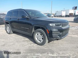 2023 Jeep Grand Cherokee Laredo with VIN 1C4RJHAG9PC598984, listed as a IAAI auction lot 40651846 with 23,154 mi miles and . Bid and sale history available at DreamBid. Image 1.