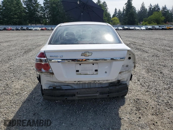 2010 Chevrolet Aveo 1LT with VIN KL1TD5DE7AB127992, listed as a Copart auction lot 62000895 with 66,769 mi miles and Salvage title. Bid and sale history available at DreamBid. Image 6.