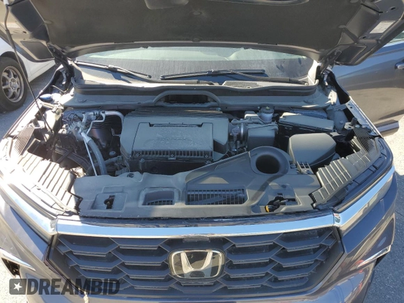 2025 Honda Pilot EX-L with VIN 5FNYG1H41SB062653, listed as a Copart auction lot 49490615 with 1,091 mi miles and Salvage Title. Bid and sale history available at carsss.com. Image 12.
