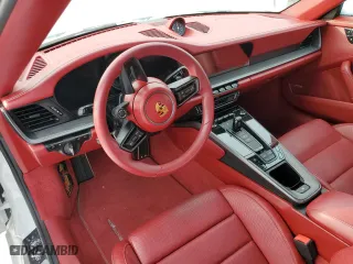 2021 Porsche 911 4S with VIN WP0BB2A92MS235313, listed as a Copart auction lot 41839345 with 0 miles and Non Repairable. Bid and sale history available at carsss.com. Image 8.