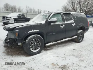 2008 Chevrolet Suburban LTZ with VIN 3GNFK16Y58G195633, listed as a Copart auction lot 43244645 with 201,312 mi miles and Clean Title. Bid and sale history available at carsss.com. Image 1.