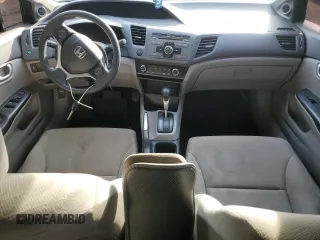 2012 Honda Civic EX with VIN 19XFB2F87CE052413, listed as a Copart auction lot 46215765 with 128,207 mi miles and Salvage Title. Bid and sale history available at DreamBid. Image 8.