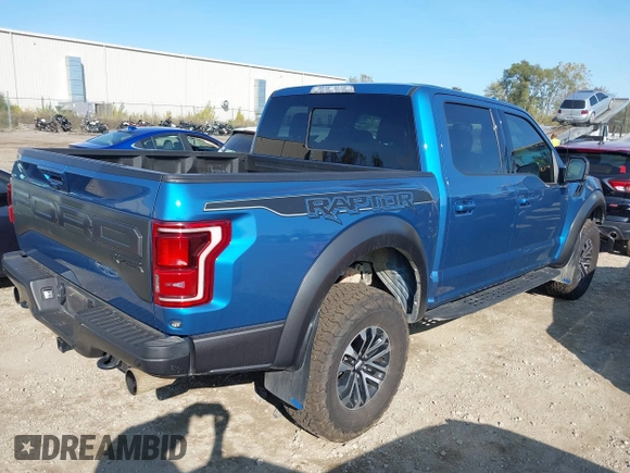 2019 Ford F-150 Raptor with VIN 1FTFW1RG7KFA15755, listed as a IAAI auction lot 40604769 with 34,627 mi miles. Bid and sale history available at carsss.com. Image 4.