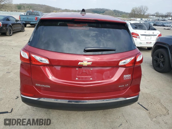 2021 Chevrolet Equinox LT with VIN 3GNAXUEV0ML324643, listed as a Copart auction lot 54263985 with 49,780 mi miles and Salvage Title. Bid and sale history available at DreamBid. Image 6.