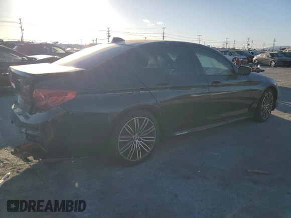 2020 BMW 5 Series 530i with VIN WBAJR3C09LCD74424, listed as a Copart auction lot 47657575 with Not provided miles and Salvage title. Bid and sale history available at DreamBid. Image 3.