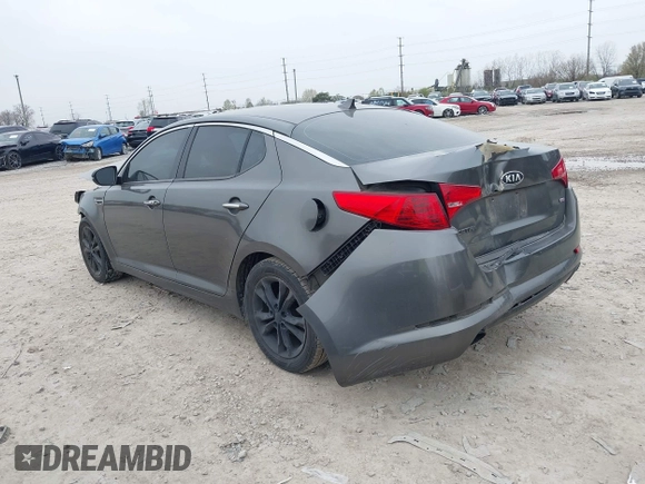 2013 Kia Optima EX with VIN 5XXGN4A76DG168748, listed as a IAAI auction lot 42026103 with 179,142 mi miles. Bid and sale history available at carsss.com. Image 3.
