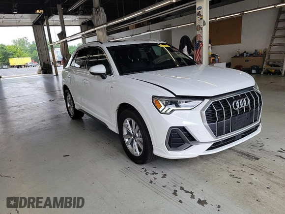 2023 Audi Q3 S line Premium with VIN WA1DECF39P1103194, listed as a IAAI auction lot 42734533 with 44,347 mi miles and . Bid and sale history available at DreamBid. Image 8.