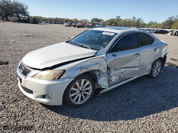 2009 Lexus IS 250 with VIN JTHCK262195030831, listed as a Copart auction lot 48552965 with 154,254 mi miles and Salvage Title. Bid and sale history available at carsss.com. Image 1.