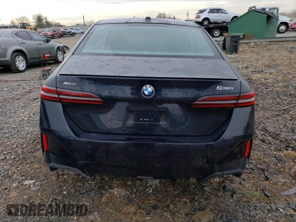 2024 BMW 5 Series 530i xDrive with VIN WBA53FJ06RCP74213, listed as a Copart auction lot 83316424 with 10,710 mi miles and Salvage Title. Bid and sale history available at carsss.com. Image 6.