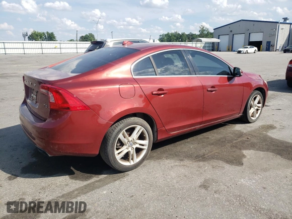 2014 Volvo S60 T5 with VIN YV1612FS0E1292837, listed as a Copart auction lot 55437195 with 109,468 mi miles and Clean Title. Bid and sale history available at carsss.com. Image 3.