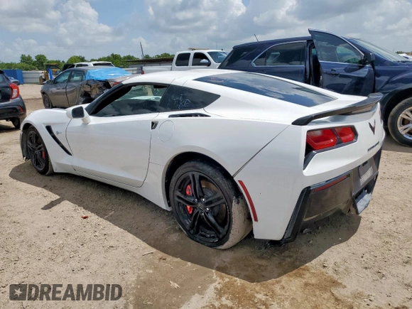 2017 Chevrolet Corvette 1LT with VIN 1G1YB2D74H5124019, listed as a Copart auction lot 61194775 with Not provided miles and Clean title. Bid and sale history available at DreamBid. Image 2.