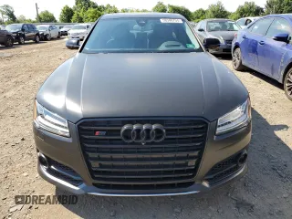 2015 Audi S8 with VIN WAUK2AFD3FN015524, listed as a Copart auction lot 58506754 with 69,866 mi miles and Salvage Title. Bid and sale history available at carsss.com. Image 5.