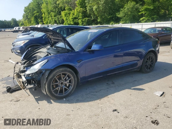 2023 Tesla Model 3 with VIN 5YJ3E1EA3PF436083, listed as a Copart auction lot 58864425 with 41,831 mi miles and Salvage title. Bid and sale history available at DreamBid. Image 1.