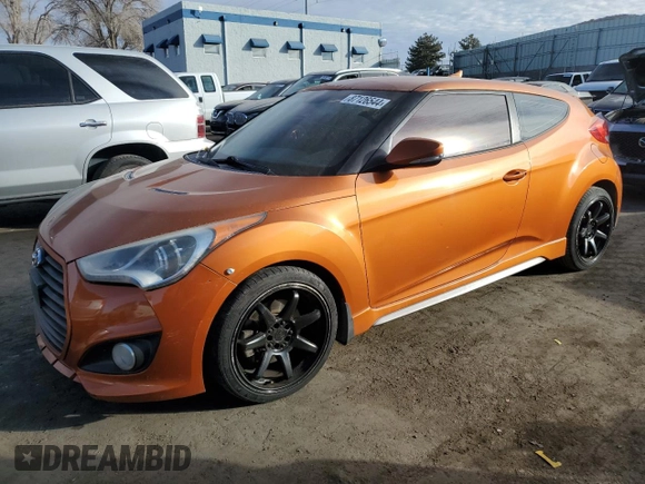 2014 Hyundai Veloster Turbo with VIN KMHTC6AE4EU193525, listed as a Copart auction lot 87126544 with 170,415 mi miles and Clean Title. Bid and sale history available at carsss.com. Image 1.