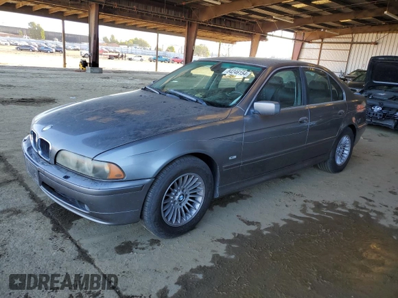 2002 BMW 5 Series 530iA with VIN WBADT63472CK27047, listed as a Copart auction lot 84246154 with 144,170 mi miles and Salvage Title. Bid and sale history available at carsss.com. Image 1.