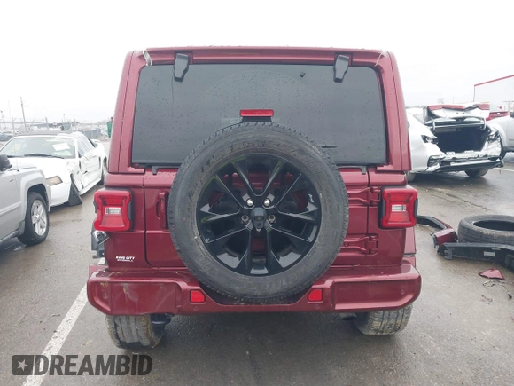 2021 Jeep Wrangler Unlimited Sahara with VIN 1C4HJXEN5MW609102, listed as a IAAI auction lot 41446454 with 31,846 mi miles and . Bid and sale history available at DreamBid. Image 17.