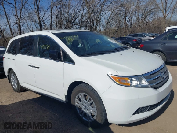 2011 Honda Odyssey EX-L with VIN 5FNRL5H69BB062666, listed as a IAAI auction lot 41829319 with 152,105 mi miles and . Bid and sale history available at carsss.com. Image 13.