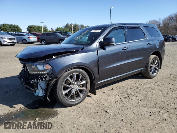 2014 Dodge Durango R/T with VIN 1C4SDJCTXEC306881, listed as a Copart auction lot 53499755 with 108,843 mi miles and Salvage title. Bid and sale history available at DreamBid. Image 1.