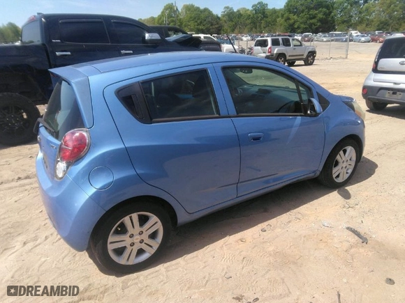 2014 Chevrolet Spark LT with VIN KL8CD6S93EC491548, listed as a IAAI auction lot 42064580 with 166,380 mi miles. Bid and sale history available at carsss.com. Image 4.