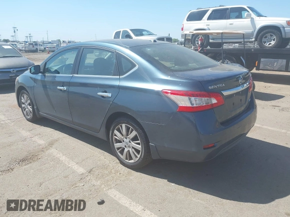 2014 Nissan Sentra SV with VIN 3N1AB7AP5EY286835, listed as a IAAI auction lot 42183254 with 114,387 mi miles and . Bid and sale history available at DreamBid. Image 3.