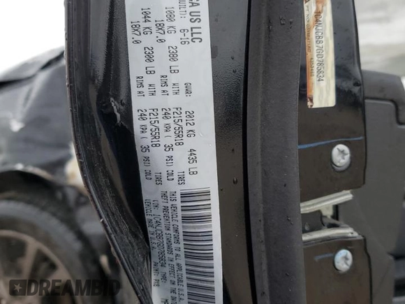 2016 Jeep Compass Sport with VIN 1C4NJCBB7GD785834, listed as a Copart auction lot 47480555 with Not provided miles and Salvage title. Bid and sale history available at DreamBid. Image 13.