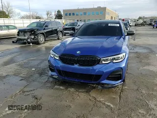 2020 BMW 3 Series 330i xDrive with VIN 3MW5R7J02L8B06928, listed as a Copart auction lot 48355035 with 42,278 mi miles and Salvage title. Bid and sale history available at DreamBid. Image 14.