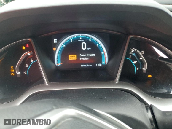 2016 Honda Civic EX with VIN 19XFC2F75GE075005, listed as a Copart auction lot 54423005 with 89,207 mi miles and Salvage Title. Bid and sale history available at DreamBid. Image 9.