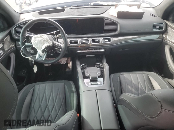 2024 Mercedes-Benz GLS 63 AMG with VIN 4JGFF8KE8RB072447, listed as a Copart auction lot 89404345 with 10,821 mi miles and Salvage title. Bid and sale history available at DreamBid. Image 8.