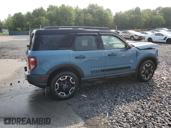 2021 Ford Bronco Sport Outer Banks with VIN 3FMCR9C60MRA57792, listed as a Copart auction lot 60285715 with 44,784 mi miles and Salvage title. Bid and sale history available at DreamBid. Image 3.