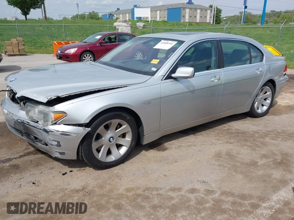 2003 BMW 7 Series 745Li with VIN WBAGN63443DR14666, listed as a IAAI auction lot 42088916 with 164,846 mi miles and . Bid and sale history available at DreamBid. Image 2.