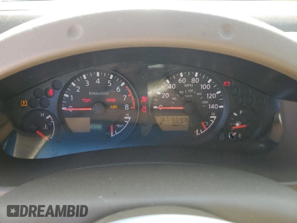 2005 Nissan Frontier SE with VIN 1N6AD06W45C444926, listed as a Copart auction lot 44777395 with 167,155 mi miles and Clean title. Bid and sale history available at DreamBid. Image 9.
